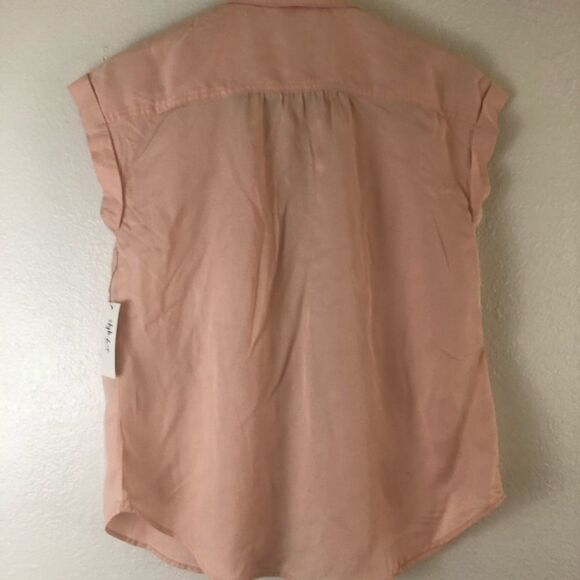 Style & Co Pleated Cuffed-sleeve crushes petal top - Picture 7 of 7